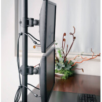 Techly Schreibtischhalterung f. 2 LCD TV LED 13"-27&quo