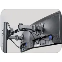Techly Schreibtischhalterung f. 2 LCD TV LED 13"-27&quo