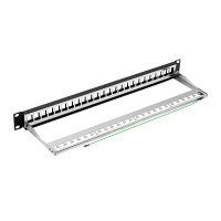 ProfiPatch Patchpanel Verteilerfeld 19 Zoll 24-Port für
