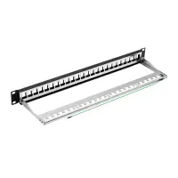 ProfiPatch Patchpanel Verteilerfeld 19 Zoll 24-Port für