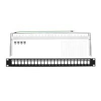 ProfiPatch Patchpanel Verteilerfeld 19 Zoll 24-Port für