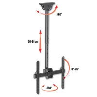 telescopic universal ceiling support for 1 led lcd tv 32-55 