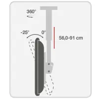 telescopic universal ceiling support for 1 led lcd tv 32-55 