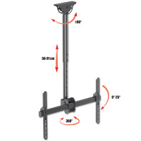 telescopic universal ceiling support for 1 led lcd tv 37-70 