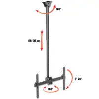 telescopic universal ceiling support for 1 led lcd tv 37-70 