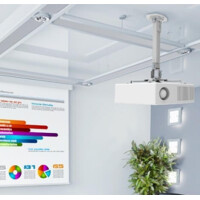 Techly Deckenhalterung für Beamer ausziehbar 54-90cm si