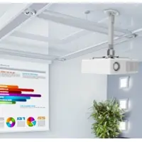 extensible projector ceiling, silver 4