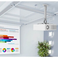 Techly Deckenhalterung für Beamer ausziehbar 54-90cm si