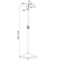 column support with circular base for lcd led 13-27 inch 3