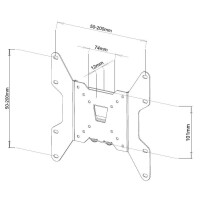 Techly Wandhalterung für LCD TV LED 13" - 37"
