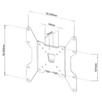 wandhalterung für lcd tv led 13 inch - 37 inch wei&szli