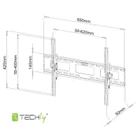 Techly Wandhalterung für LCD TV LED 40" - 65"