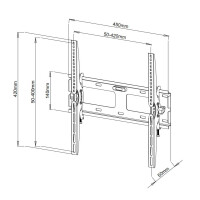 Techly Wandhalterung für LCD TV LED 23" - 55"