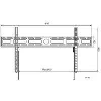 wall support for lcd tv led 42 inch - 80 inch slim fixed h40