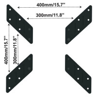 Techly Universal VESA-Adapter von 200x200 bis zu 400x400 sch