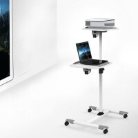 universal trolley for notebook / projector, white 4