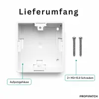 ProfiPatch Aufputzgehäuse Aufputzbecher 80x80 Datendose