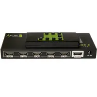5 in 1 out hdmi switch with remote control, 4kx2k, 3d 3