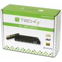 5 in 1 out hdmi switch with remote control, 4kx2k, 3d 5