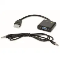 Techly HDMI zu VGA Konverter mit Audio und Micro-USB 3