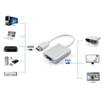 Techly HDMI zu VGA Konverter mit Audio und Micro-USB 5