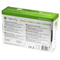 Techly Digital Audio zu Analog Audio Konverter 4
