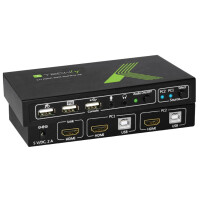 Techly KVM Switch USB HDMI 4K 2 Wege gallery