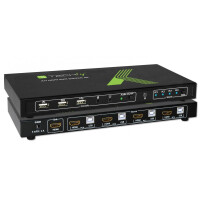 Techly KVM Switch USB HDMI 4K 4 Wege gallery