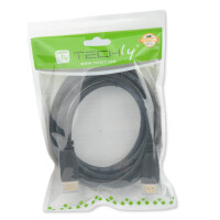 Techly HDMI Kabel 2.0 High Speed mit Ethernet schwarz 1m 2