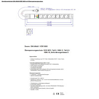 Bachmann Steckdosenleiste Mehrfachsteckdose 19 Zoll 1,2HE Ku