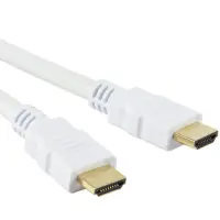 Techly HDMI High Speed mit Ethernet Kabel A/A M/M weiß