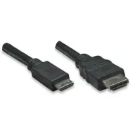 Techly HDMI Kabel HighSpeed mit Ethernet/ Mini HDMI schwarz 