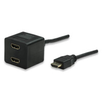 Techly HDMI Videokabel Splitter Stecker auf 2