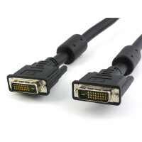 Techly DVI-D Dual-Link Kabel Stecker/Stecker + Ferrit...
