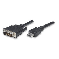 Techly HDMI zu DVI-D Anschlusskabel schw gallery