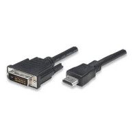 Techly HDMI zu DVI-D Anschlusskabel schwarz 1m 5