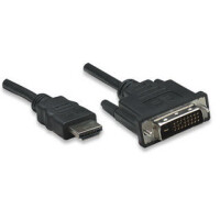 Techly HDMI zu DVI-D Anschlusskabel schwarz 3m 3
