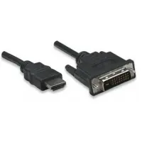 Techly HDMI zu DVI-D Anschlusskabel schwarz 5m 3