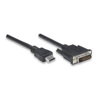 Techly HDMI zu DVI-D Anschlusskabel schwarz 10m 3