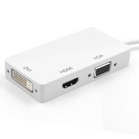 Techly Adapter DisplayPort 1.2 Stecker auf HDMI/DVI/VGA 3