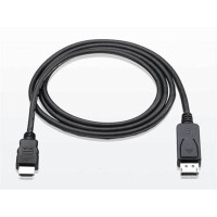 Techly DisplayPort 1.2 auf HDMI Anschlusskabel schwarz 1m 5