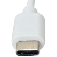 Techly Adapter USB3.1 Type C M auf RJ45 Gigabit Ethernet wei