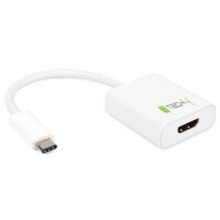 Techly Konverter Kabel Adapter USB3.1 Type C auf HDMI wei&sz