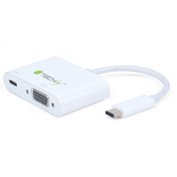 Techly Adapter USB-C auf VGA und Auflade gallery