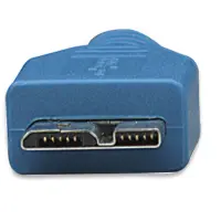 Techly USB 3.0 Kabel Typ A-Stecker - Micro B-Stecker blau 3m