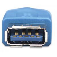 Techly USB 3.0 Kabel Typ A-Stecker - Typ A-Buchse blau 0,5m 