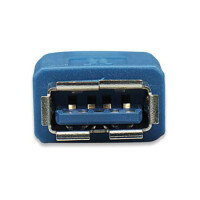 Techly USB 3.0 Kabel Typ A-Stecker - Typ A- Buchse blau 3m 4