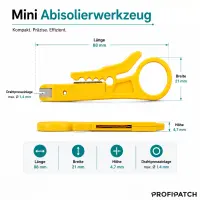 profipatch lsa/idc compact insertion tool 110 type yellow 4