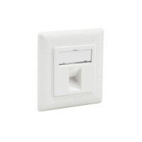 Tragring Trägerrahmen 1x Keystone RJ45 Netzwerkdose int