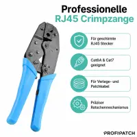 profipatch crimpingtool for shielded rj45 connector 8pin wit